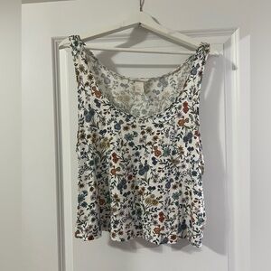 Floral Sleeveless Top - Multicolor